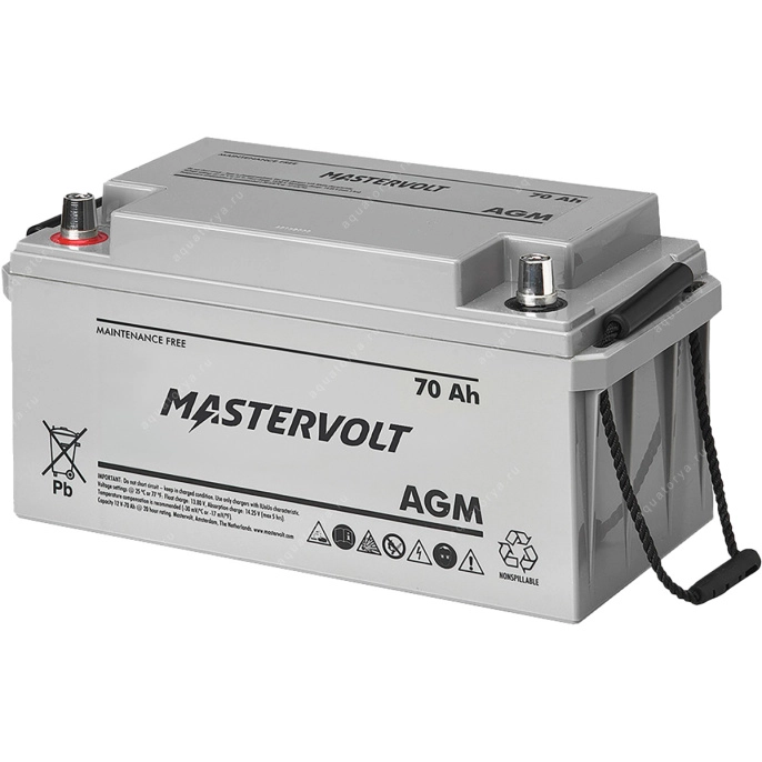 Аккумуляторная батарея Mastervolt AGM, 12 В, 70 АЧ (10267576)